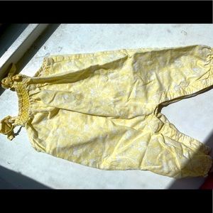 Janie and jack yellow floral romper